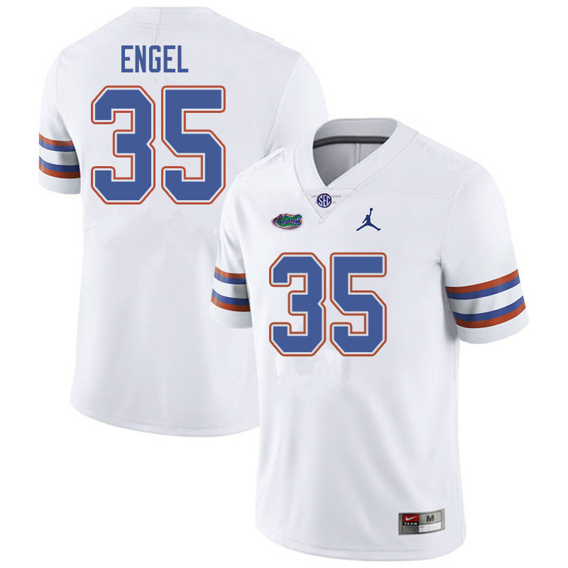 Jordan Brand Men #35 Kyle Engel Florida Gators College Football Jerseys Sale-White - Click Image to Close